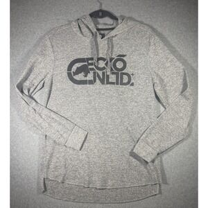 Ecko Unltd. Gray Waffle Knit Long Sleeve Hoodie Men's Medium